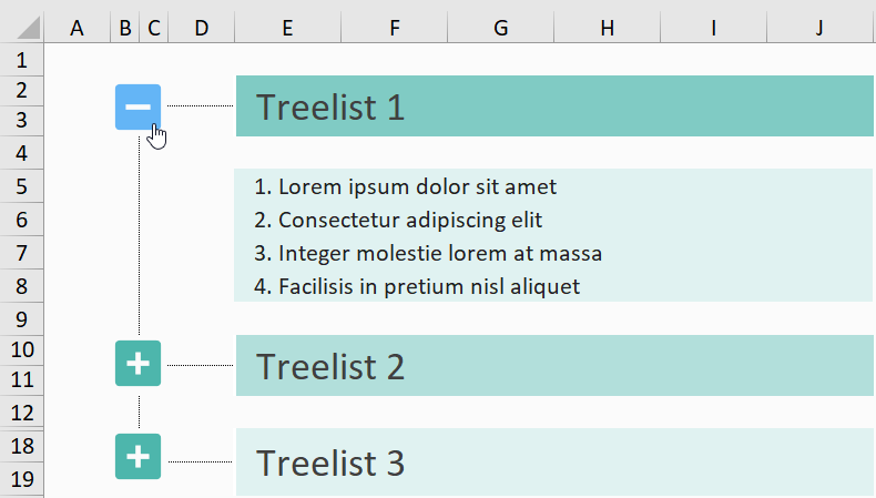 Rollover Treelist Toggle Effect (Flat)