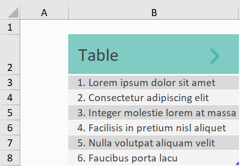 Table Toggle Effect (Flat)