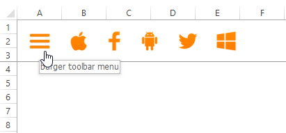 Animated Burger Button Toolbar Hover Image