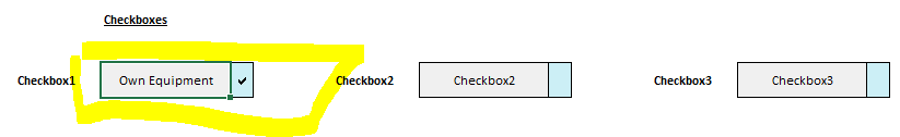 Configuring the Checkbox Objects for Yogi