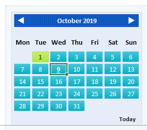 Yogi - Rollover Calendar